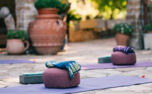 A beautiful yoga retreat setting in the Italian countryside